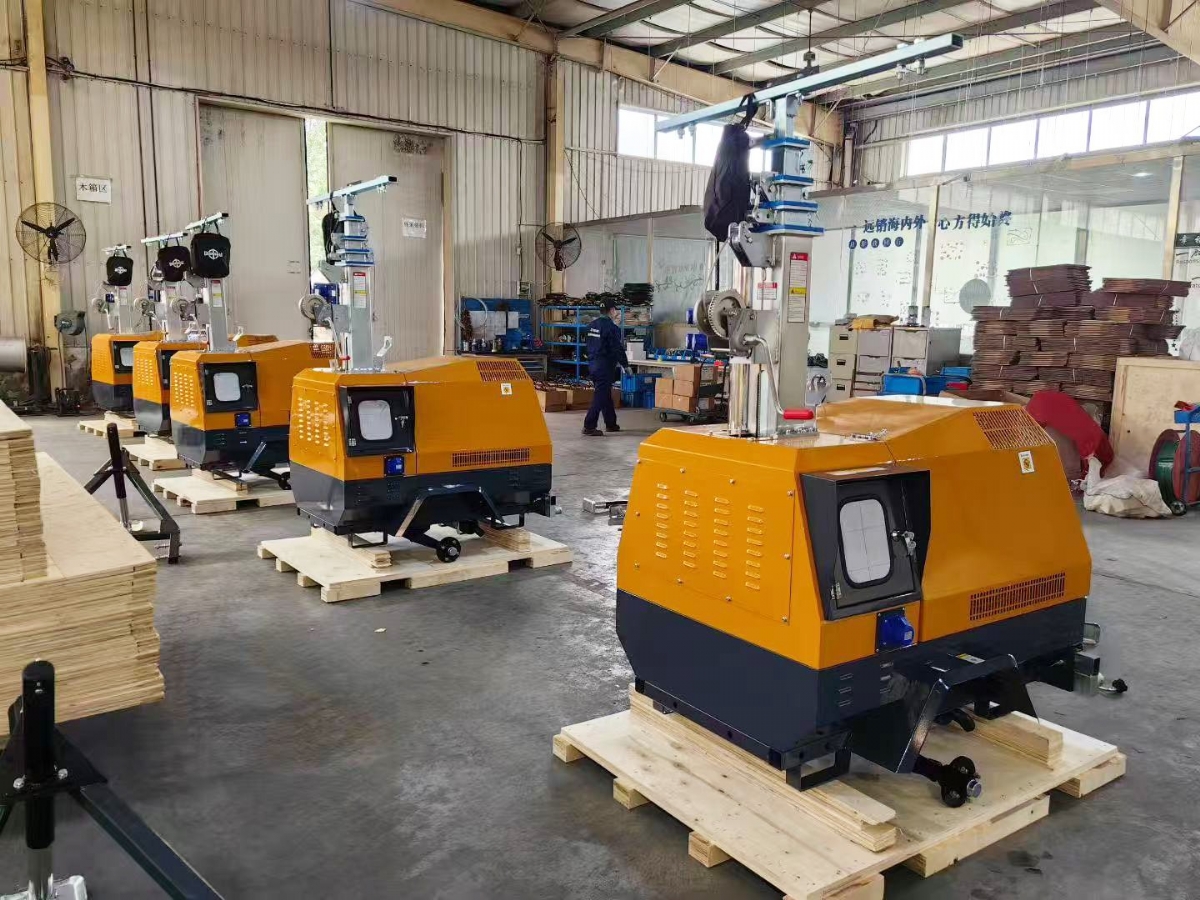 山東思拓瑞克公司26臺拖車式移動照明車出口澳大利亞悉尼